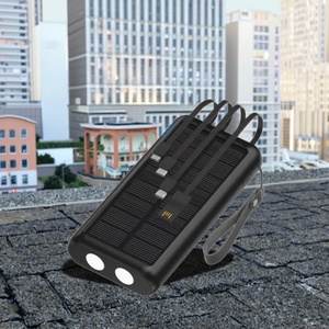 Cargador Solar Portátil de Alta Capacidad y Carga Rápida con 4 Cables Integrados, Doble USB, Banco de Energía para Viajes y Campamentos al Aire Libre, 30000mAh - Product Image 6