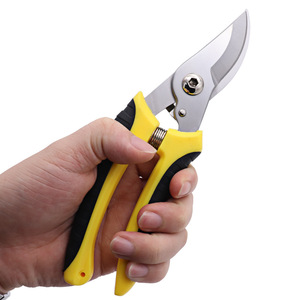 Lu Ban's Work Garden Pruning Shears Stainless Steel Yellow Handle Manual For Fruit Trees Pruning - Product Image 1