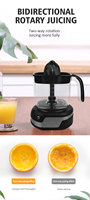 1.2l Elektrische Citrus Juicer Handmatige Power Slow Juicer Voor Keuken Huishoudelijke Handmatige Fruitpers Met Led Licht 1200 Ml Capaciteit