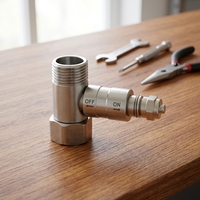 Robinet à bille moderne à trois voies pour eau froide, connecteur 1/4 pouce, haute qualité, marque OEM, accessoire pour baignoire, salle de bain, cuisine, hôtel