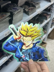 Autocollant 3D en PET Imprimé UV Écologique et Étanche, Motif Anime Son Goku <span class=keywords><strong>Vegeta</strong></span> IV Gogeta pour Voiture et Ordinateur Portable - Product Image 4