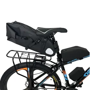 Bolsa de sillín de bicicleta de montaña de carretera deportiva impermeable de gran capacidad de embalaje paquetes de asiento de bicicleta bolsa de sillín de bicicleta saco de embalaje de bicicleta