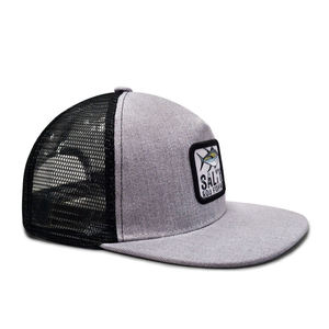 Casquette Trucker en Coton à 5 Panneaux à Visière Plate, Casquette Snapback en Maille Personnalisée avec Logo Patch, Casquettes de Baseball en Maille Plate - Product Image 2