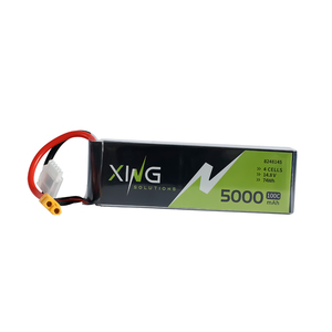 工場価格 リチウムイオンポリマー電池 高レート 100C 4S1P 14.8V 5000mAh UAV/FPVバッテリー 8248145 モデル飛行機用 - Product Image 1