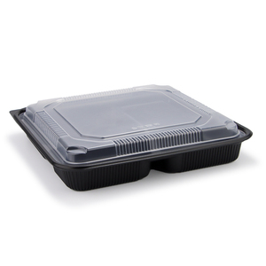 4 <b>Compartment</b> Disposable Plastic PP Blister Tray <b>Lunch</b> <b>Box</b> <b>with</b> Customizable Options for Restaurant Takeout Packaging - Product Image 3