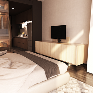 حامل CHARMOUNT MAX VESA * ، حامل كهربائي مخفي ، مزود بمحرك شديد التحمل ، حامل قابل للطي - Product Image 6