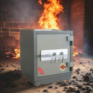 <span class=keywords><strong>Coffre</strong></span>-<span class=keywords><strong>fort</strong></span> ignifuge pour bureau à domicile, antivol, en acier robuste avec deux clés - Product Image 3