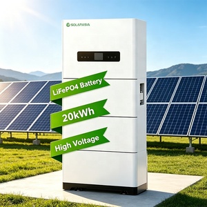 Système de stockage d'énergie solaire hybride tout-en-un 20 kWh, batterie lithium haute tension rechargeable et empilable pour la maison - Product Image 2