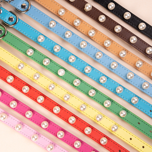 <span class=keywords><strong>Collar</strong></span> de Perro de Estilo Clásico con Anillo Acolchado para el Cuello, Pedrería Brillante y Cuero PU, <span class=keywords><strong>Collar</strong></span> para Mascotas con Diseño Sólido de Diamantes de Cristal - Product Image 2