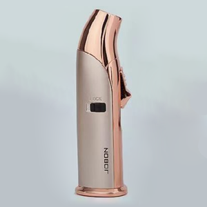 Briquet multifonctionnel Jobon, résistant au vent, à triple flamme, rechargeable, durable, pour cigarettes, barbecue, camping, torche inclinée - Product Image 4