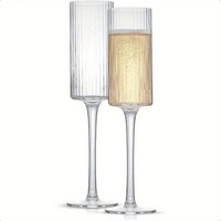 Lot de 4 coupes à martini en plastique PS de 10 oz, à long pied, design Art Déco, jetables et biodégradables, pour les fêtes