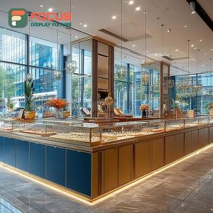 Modern Commercial Retail Jewelry Display Counter Wood <b>Frame</b> Mall Counter Jewelry Cabinet - Product Image 6
