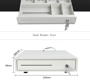 Günstige und feine CD-400 Hochwertige Kassen schublade Five Grid Cash Notes Slots Vier Grid Coins Slot - Product Image 6
