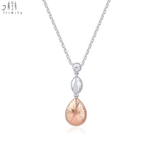 สร้อยคอเพชรทรงลูกแพร์ระดับไฮเอนด์ ทองคำแท้ 18K ประดับเพชรชมพูธรรมชาติ ดีไซน์หรูหรา สำหรับผู้หญิง ของขวัญวันครบรอบ - Product Image 3