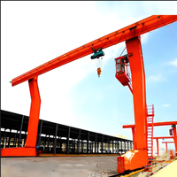 Grue à portique électrique à faisceau unique de type L 32/5t 50/10t avec chariot EOT en porte-à-faux extérieur pour le levage de matériaux longs
