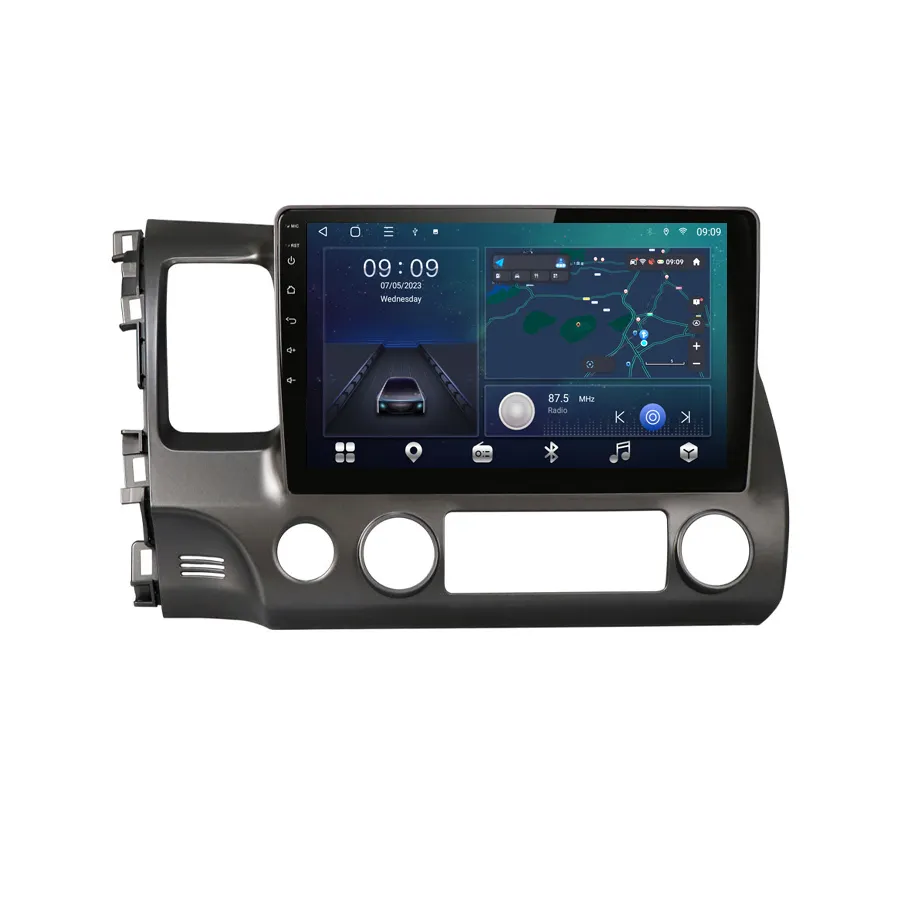 Автомагнитола LT LUNTUO TS18 10,1 ''2 DIN Android13 Carplay Android Auto с сенсорным экраном, автомобильный стерео радио GPS WIFI для Honda Civic 2006-2011