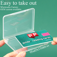 Estuche Delgado para Tarjetas SUNSHING, Caja de Almacenamiento Transparente para Tarjetas de Crédito, Estuche para Tarjetas de Membresía y Coleccionables