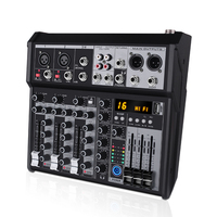 Table de mixage audio 4 canaux USB Plug & Play pour son live, qualité professionnelle +48V alimentation fantôme