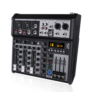Table de mixage audio 4 canaux USB Plug & Play pour son live, qualité professionnelle +48V alimentation fantôme - Product Image 2
