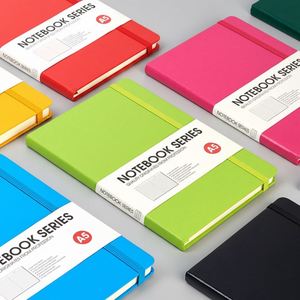 Carnet A5 en cuir PU personnalisable avec couverture rigide, élastique et logo sur mesure – Échantillon gratuit pour entreprises - Product Image 2