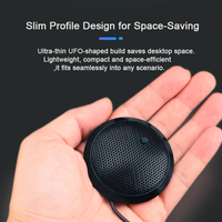 Premium Plug-and-Play USB-Tischmikrofon mit Omnidirektionaler Aufnahme für Konferenzanrufe, Laptop, Livestreaming und Videospiele