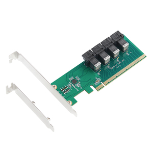 PCIe Gen3 x16 4 NVMe U.2 SFF-8643 Mini SAS HD (SFF-8643) dört Port adaptörü kart desteği Win10 - Product Image 5