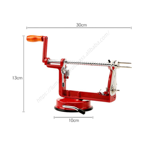 Vente en gros C177 Éplucheur, trancheur et dénoyauteur 3-en-1 en acier inoxydable pour fruits et pommes de terre, outil de cuisine à manivelle - Product Image 3