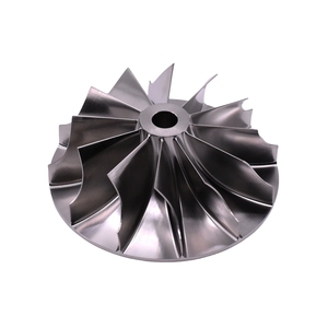 Chính xác phay <span class=keywords><strong>rotor</strong></span> phần CNC gia công cánh quạt turbo tăng áp máy nén bánh xe cho máy nén - Product Image 1