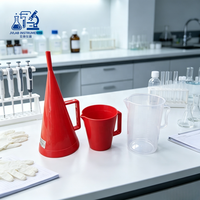 Viscosímetro de Embudo Marsh Estándar API, Kits de Prueba de Viscosidad de Lodo para Perforación, Embudo Marsh con Vaso Medidor, Medidor de Contenido de Arena