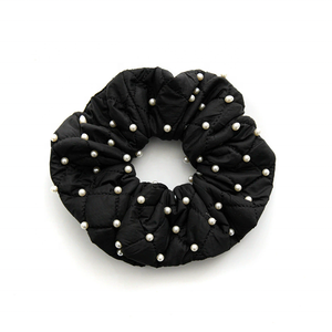 Elastici per capelli personalizzati di alta qualità con fascia per capelli di perle eleganti con Design in tessuto materiale per abbigliamento da ragazza e elastici in gomma - Product Image 1