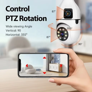 Dual Lens E27 Bulb <strong>Camera</strong> Wifi P 2MP 360 Degree Panoramic Ptz Ip Outdoor <strong>Light</strong> Bulb <strong>Security</strong> <strong>Camera</strong> With Led <strong>Light</strong> - Product Image 5