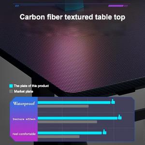 Escritorio multifuncional moderno para juegos, mesa de ordenador con marco de Metal resistente para dormitorio, oficina, mesa de deportes electrónicos - Product Image 3
