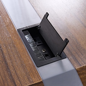Modern Luxury Wooden Office Desk Workstation <b>Table</b> Designs Ceo boss High Tech Executive Ceo Desk Office Furniture - Product Image 6