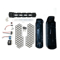Boîtier de batterie de vélo électrique 36V 48V 52V 30 cellules 42 cellules 52 cellules 21700 18650, fixation sur tube diagonal, boîte de batterie vide pour vélo électrique KT-E07PRO