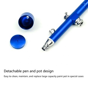 2024 aérographe à double action <span class=keywords><strong>Kit</strong></span> de <span class=keywords><strong>compresseur</strong></span> d'arrêt automatique pistolets à air comprimé pour maquillage <span class=keywords><strong>peinture</strong></span> à ongles corps gâteau décoration de voiture - Product Image 6