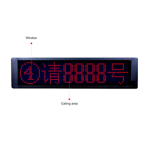 Tampilan <span class=keywords><strong>LED</strong></span> karakter 4/5/8/10 baris tunggal untuk manajemen antrian dan tampilan informasi - Product Image 2