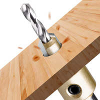 Mata Bor Kayu SongQi Countersink dengan Shank Hex Quick Change untuk Pembuat Chamfer Sekrup