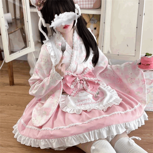 Vestido <span class=keywords><strong>Lolita</strong></span> Kawaii para Mujer, Venta Caliente de Fábrica, Vestido de Princesa de Manga Larga, Uniforme para Fiesta de Cumpleaños - Product Image 3