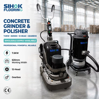 Système de boîte de vitesses intégrée professionnelle haute performance SIHOK 620 mm 7,5 kW 4 têtes pour ponceuse à béton commerciale et polisseuse de sols – Vente en gros