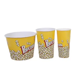 Customized High-capacity Paper Bucket Popcorn Paper Bucket Fried Chicken Paper Bowl