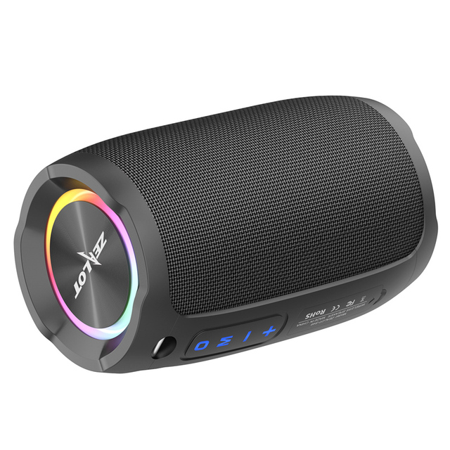 IP67 Waterproof LED Lighting Unique Design 10W Wireless Speakers Music Box New Bluetooth Speaker Zealot S49