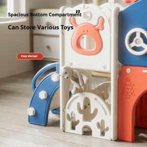 Castillo de Aventuras para Niños, Columpio Interior para Bebés, Tobogán para Niños Pequeños, Centro de Actividades con Tobogán <span class=keywords><strong>y</strong></span> Columpio para Niños - Product Image 4