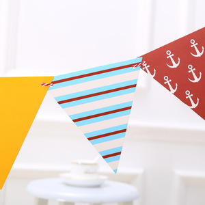 Drapeau banderole en papier vintage vente en gros, banderoles de drapeaux, banderoles pour chambre d'enfants, <span class=keywords><strong>décoration</strong></span> de fête d'<span class=keywords><strong>anniversaire</strong></span> pour bébé - Product Image 6