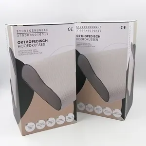 Boîte d'expédition en papier pliable ondulé avec impression personnalisée boîte d'emballage pour oreiller en mousse à mémoire de forme