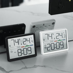 Orologio Elettronico Magnetico Moderno e Semplice per Frigorifero con Sveglia, Calendario, Misurazione dell'Umidità, Display LCD Modello 802 - Product Image 4