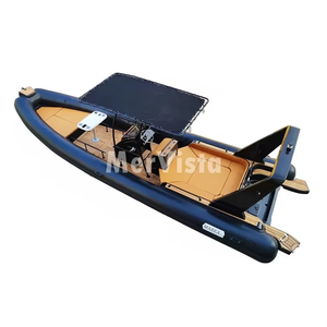 Embarcaciones Inflables RIB Orca Hypalon de 28 pies con <span class=keywords><strong>Casco</strong></span> de Fibra de Vidrio Negra para Océano - Product Image 3