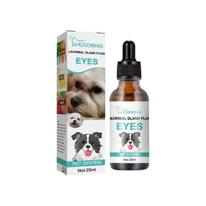 OEM Haustier-Augenflüssigheit tropft wirksames Entfernen von Reizungen Hundeaugenreiniger Haustier-Augenfleckenentferner 20 ml