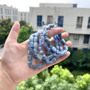 Kindfull 뜨거운 판매 자연 치유 팔찌 도매 공급 업체 손으로 만든 <span class=keywords><strong>Kyanite</strong></span> 무료 양식 팔찌 손 장식 - Product Image 4