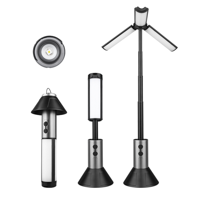 Outdoor Camping Light Rechargeable Lamp Work Light Cordless LED Table Lamps Lanterns Portable Lights  Torchlight