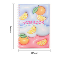Cuaderno Espiral 3D Personalizado con Diseño de Dibujos Animados, Cubierta de Cuero PU Suave y Elástica, Impresión de Animales Kawaii, Encuadernación de Hojas Sueltas, 60 Hojas, OEM
